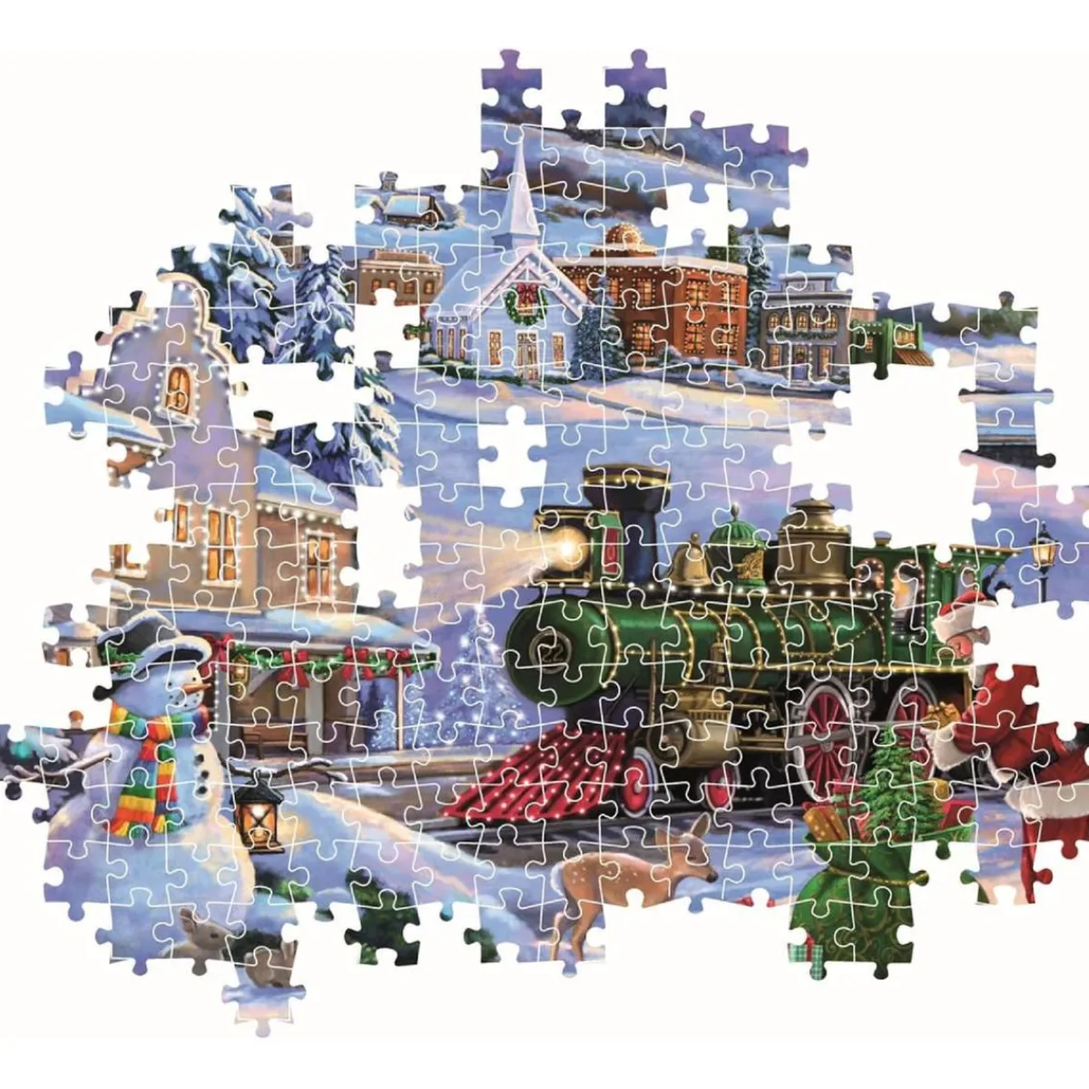 CLEMENTONI Juegos Y Puzzles*Classic Christmas Collection - Puzzle 500 piezas Christmas Train