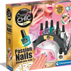 CLEMENTONI Estilo De Vida*- Caja de manicura Crazy Chic con decoraciones y esmalte de uñas ㅤ