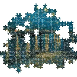 CLEMENTONI Juegos Y Puzzles*- Colección de Museo - Noche Estrellada sobre el Ródano - Puzzle de 1000 piezas para adultos, arte, rompecabezas, pinturas famosas, hecho en Italia, multicolor ㅤ