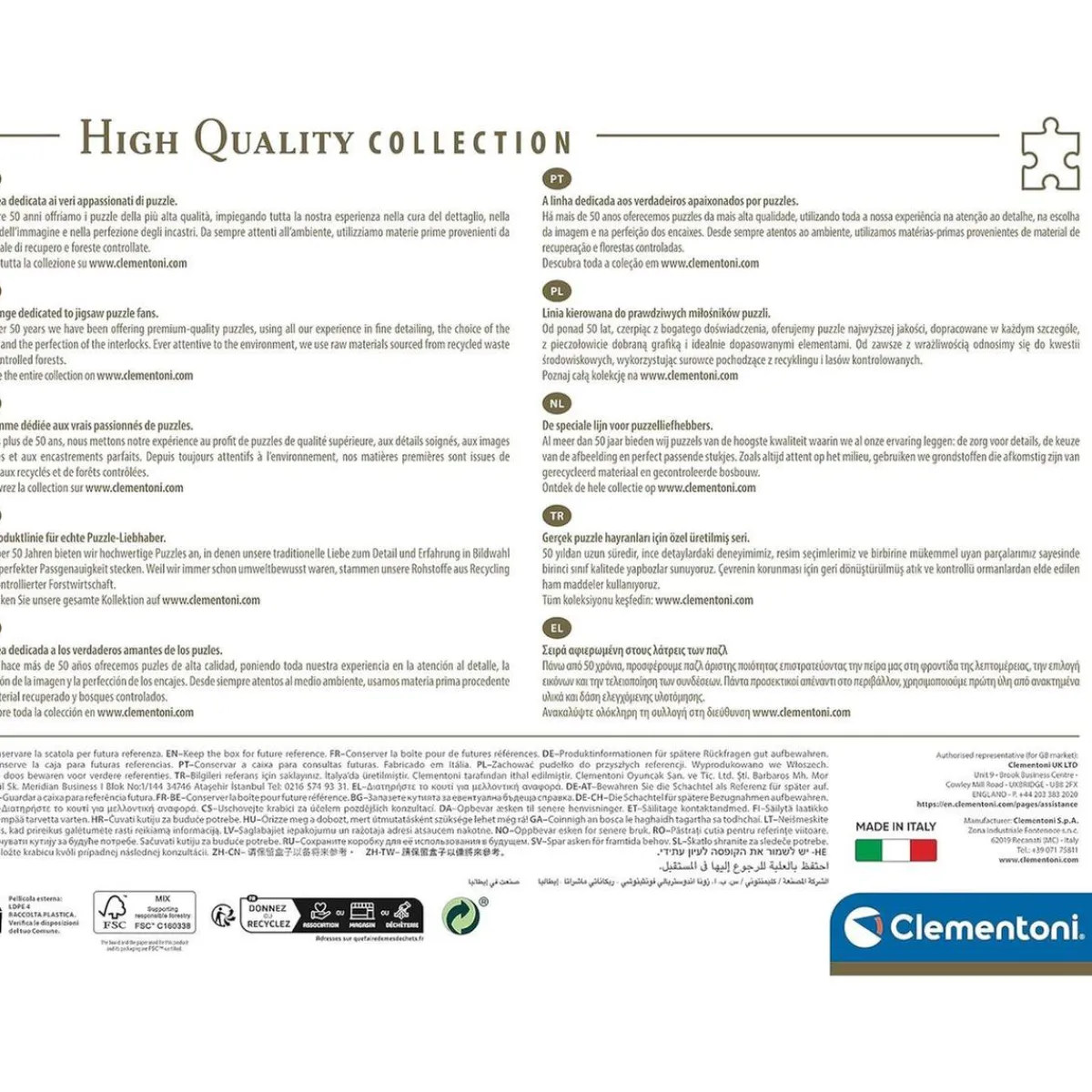 CLEMENTONI Juegos Y Puzzles*- Dragon Ball - Puzzle diseño de dragón 1000 piezas ㅤ