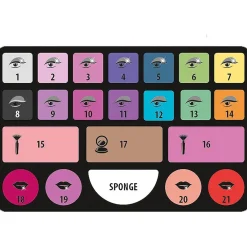 CLEMENTONI Estilo De Vida|Halloween*- Estudio de maquillaje infantil multicolor, set de juguete para niñas