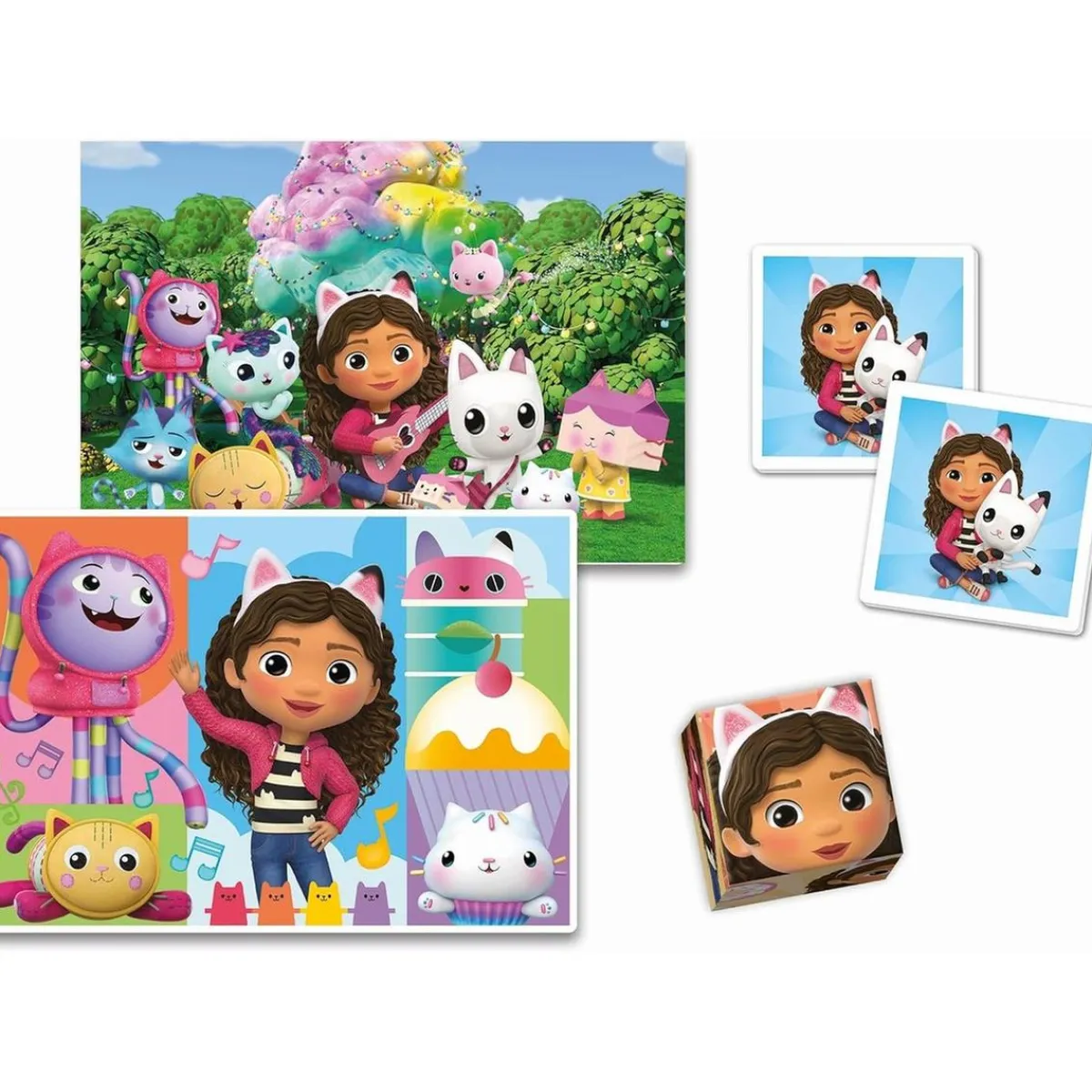 CLEMENTONI Juguetes Educativos Y Libros|Juegos Y Puzzles*- Gabbys Dollhouse - Puzzle Edukit 4 en 1