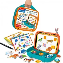 CLEMENTONI Friki Zone|Juguetes Educativos Y Libros*- Juego educativo magnético de alfabeto en maletín ㅤ