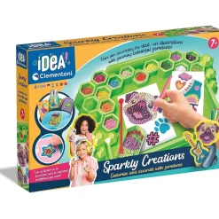 CLEMENTONI Arte Y Manualidades*- Kit de pegatinas 3D brillantes y diamantes creativo para regalo