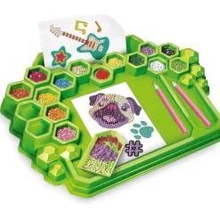 CLEMENTONI Arte Y Manualidades*- Kit de pegatinas 3D brillantes y diamantes creativo para regalo