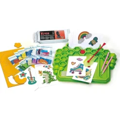 CLEMENTONI Arte Y Manualidades*- Kit de pegatinas 3D brillantes y diamantes creativo para regalo