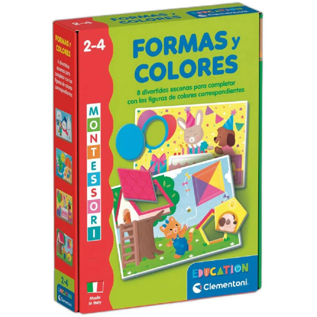MONTESSORI Juguetes Educativos Y Libros|Juegos Y Puzzles*Clementoni - - Formas y Colores