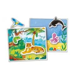 MONTESSORI Juguetes Educativos Y Libros|Juegos Y Puzzles*Clementoni - - Los Animales