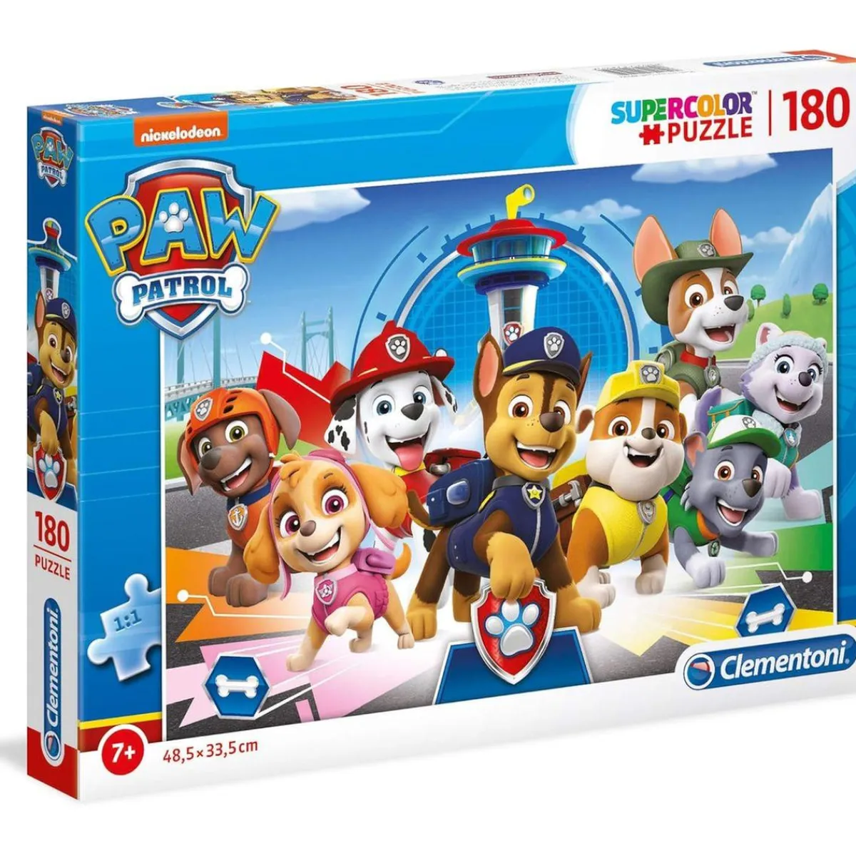 CLEMENTONI Juegos Y Puzzles*- Patrulla Canina - Puzzle 2D Patrulla Canina - 180 piezas, fabricado en España ㅤ