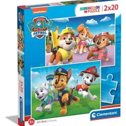 CLEMENTONI Juegos Y Puzzles*- Patrulla Canina - Puzzles de 20 piezas temática Patrulla Canina