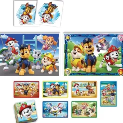 CLEMENTONI Friki Zone|Juguetes Educativos Y Libros*- Patrulla Canina - Edukit 4 en 1 con puzzle y juego de memoria Patrulla Canina ㅤ