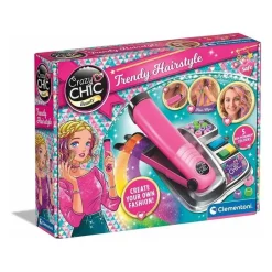 CLEMENTONI Estilo De Vida*- Peluquería creativa Crazy Chic con peine de tiza y placa de decoración ㅤ