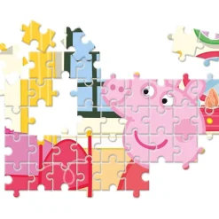 CLEMENTONI Juegos Y Puzzles*- Peppa Pig - Puzzle Infantil Multicolor 10 en 1, de distinto tamaño para montar progresivamente ㅤ