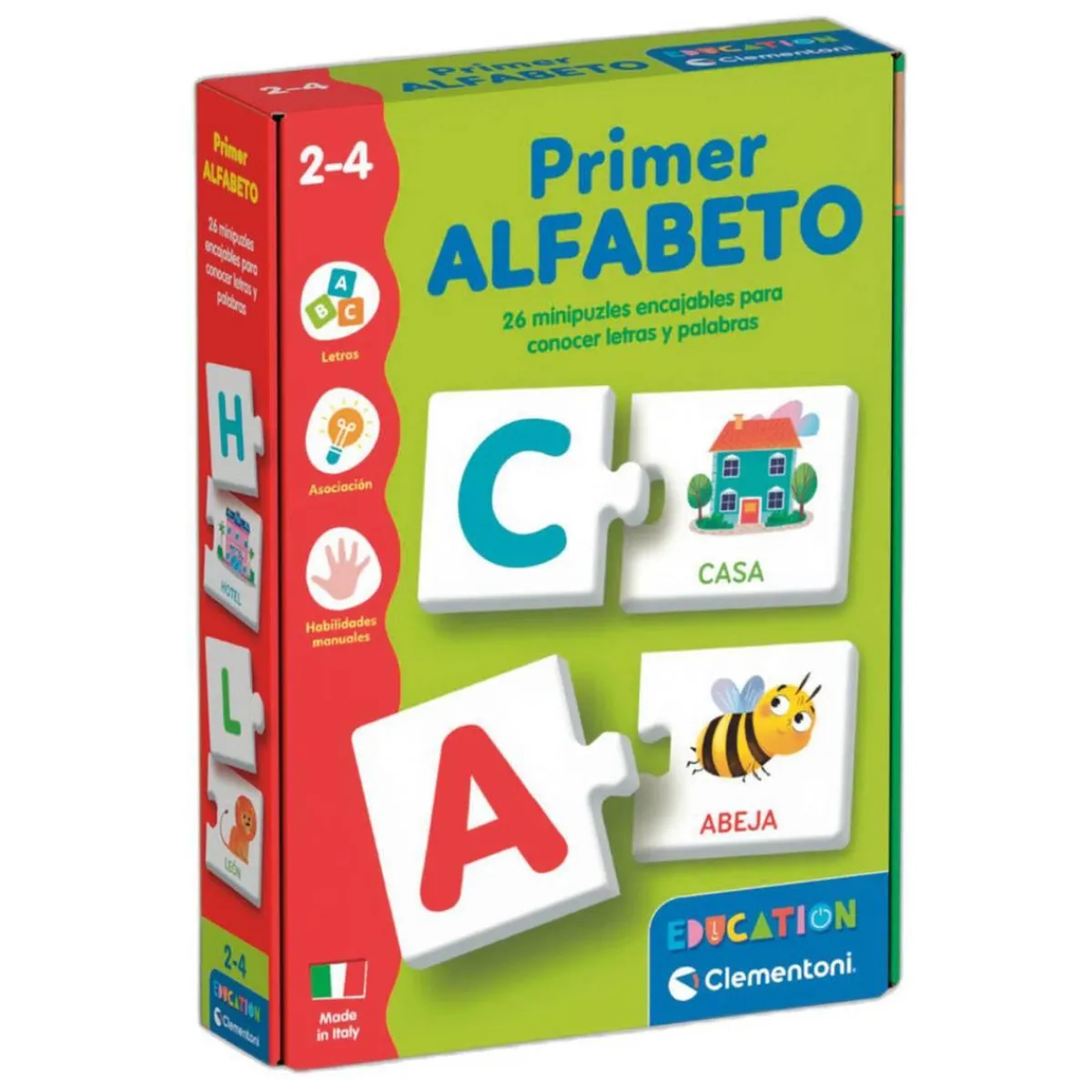 MONTESSORI Juguetes Educativos Y Libros|Juegos Y Puzzles*Clementoni - Primer Alfabeto