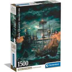 CLEMENTONI Juegos Y Puzzles*- Puzzle 1500 piezas High Quality Collection - Barco Pirata