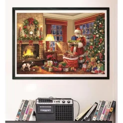 CLEMENTONI Juegos Y Puzzles*- Puzzle 1000 piezas - Visita de Papá Noel