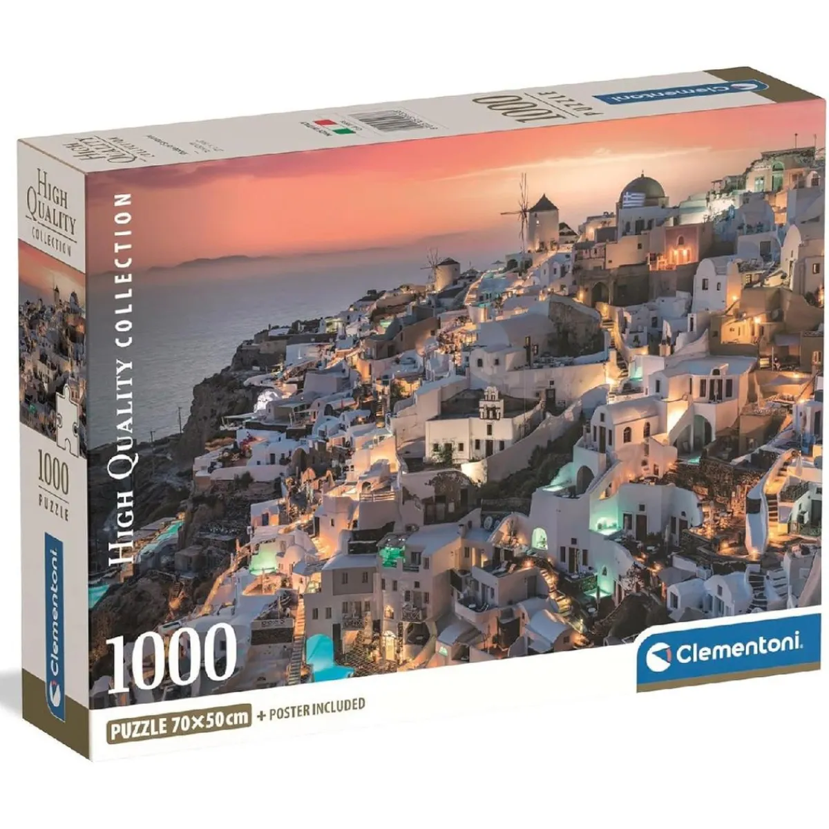 CLEMENTONI Juegos Y Puzzles*- Puzzle 1000 piezas High Quality Collection - Sombras de Santorini