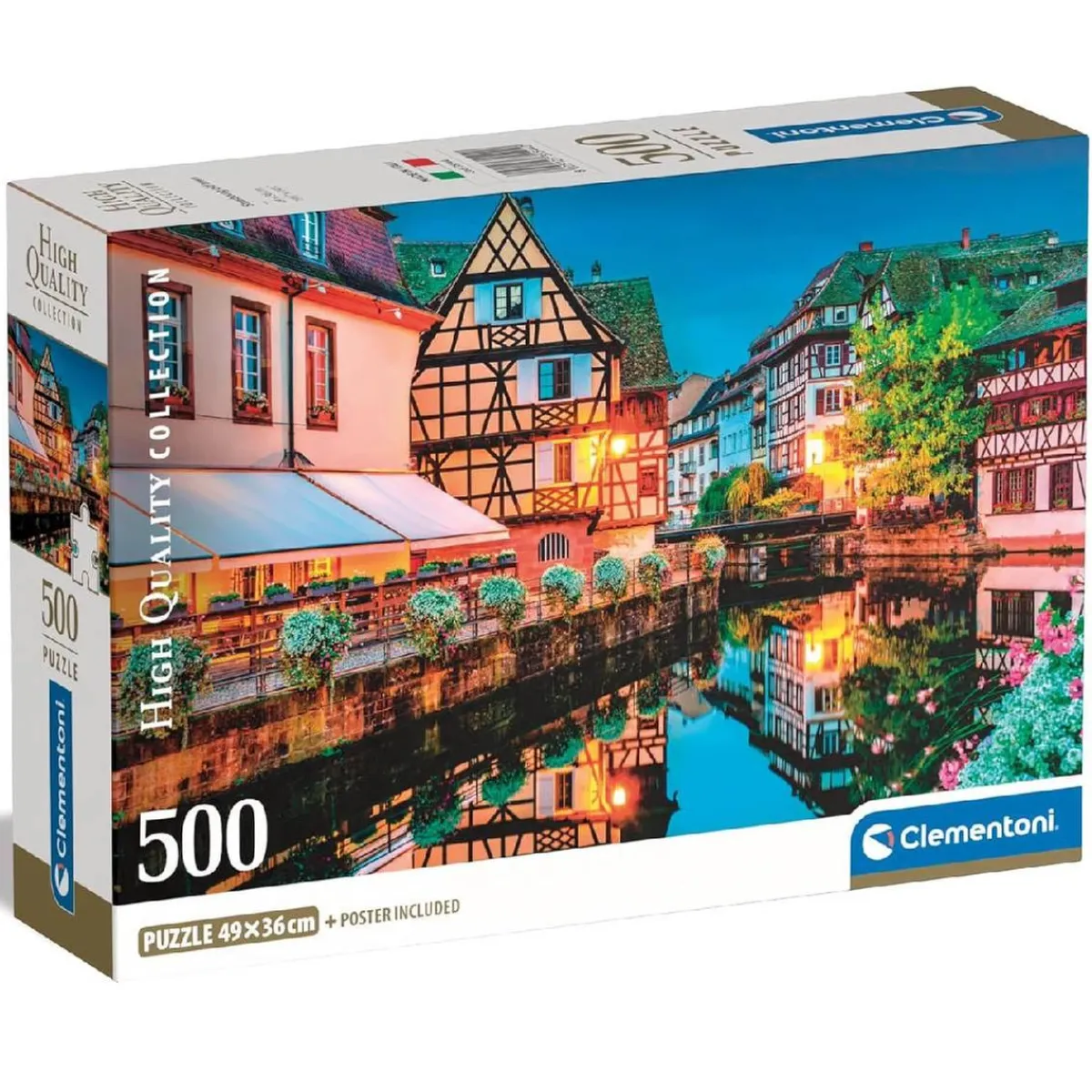 CLEMENTONI Juegos Y Puzzles*- Puzzle 500 piezas High Quality Collection - Strasbourg Old Town