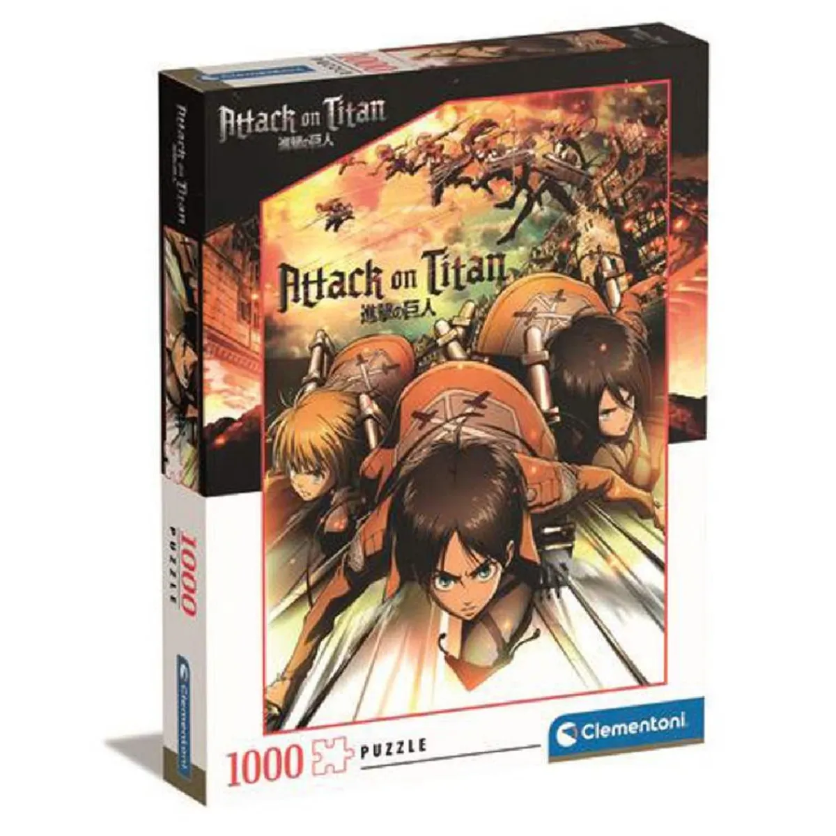 CLEMENTONI Juegos Y Puzzles*- Puzzle 1000 piezas Attack on Titan