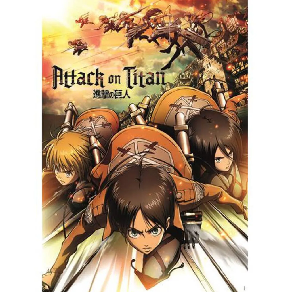 CLEMENTONI Juegos Y Puzzles*- Puzzle 1000 piezas Attack on Titan