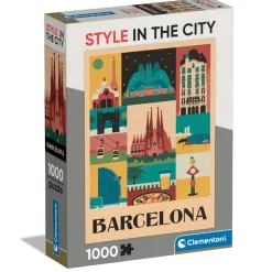 CLEMENTONI Juegos Y Puzzles*- Puzzle 1000 piezas - Style in the City Barcelona