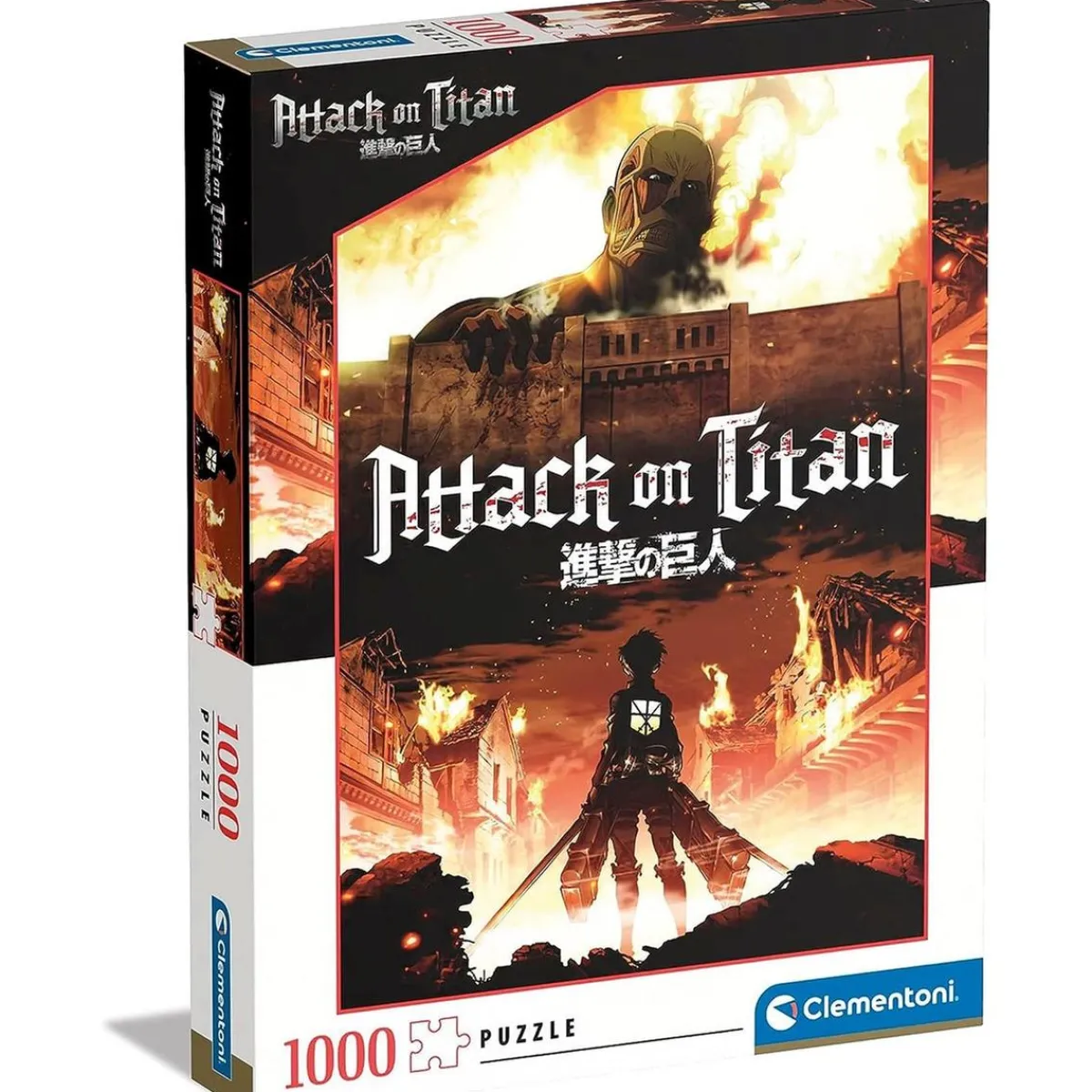 CLEMENTONI Juegos Y Puzzles*- Puzzle de 1000 piezas Attack on Titans ㅤ