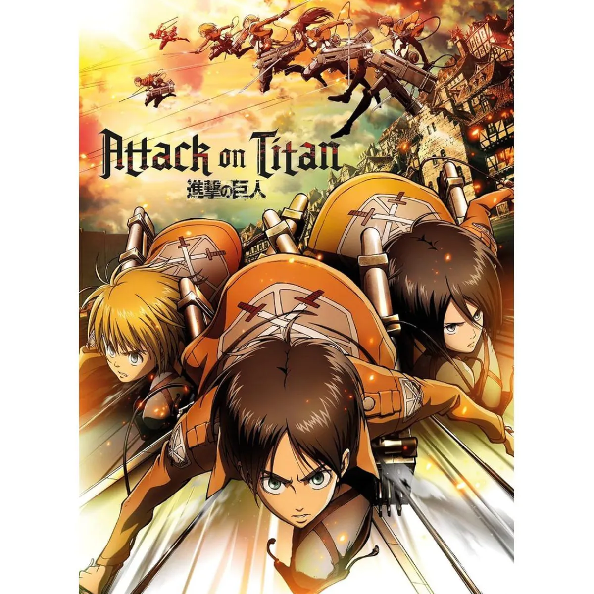 CLEMENTONI Juegos Y Puzzles*- Puzzle de 1000 piezas: Ataque de los Titanes ㅤ