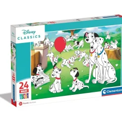 CLEMENTONI Juegos Y Puzzles*- Puzzle infantil 24 piezas maxi Dálmatas 101 ㅤ