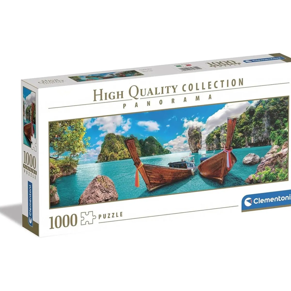 CLEMENTONI Juegos Y Puzzles*- Puzzle panorámico de 1000 piezas, Bahía de Phuket ㅤ