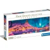 CLEMENTONI Juegos Y Puzzles*- Puzzle panorámico de 1000 piezas, Noche colorida en las Islas Lofoten ㅤ