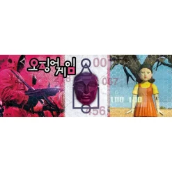 CLEMENTONI Juegos Y Puzzles*- Puzzle panorámico del juego del calamar 1000 piezas ㅤ