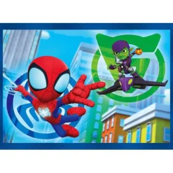 CLEMENTONI Juegos Y Puzzles*- Puzzles progresivos 4 en 1 - Spidey y su Superequipo