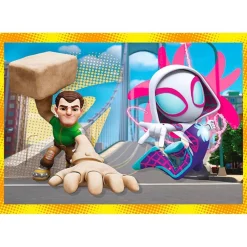 CLEMENTONI Juegos Y Puzzles*- Puzzles progresivos 4 en 1 - Spidey y su Superequipo