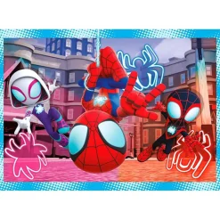 CLEMENTONI Juegos Y Puzzles*- Puzzles progresivos 4 en 1 - Spidey y su Superequipo