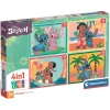 CLEMENTONI Juegos Y Puzzles*- Puzzles progresivos 4 en 1 - Stitch