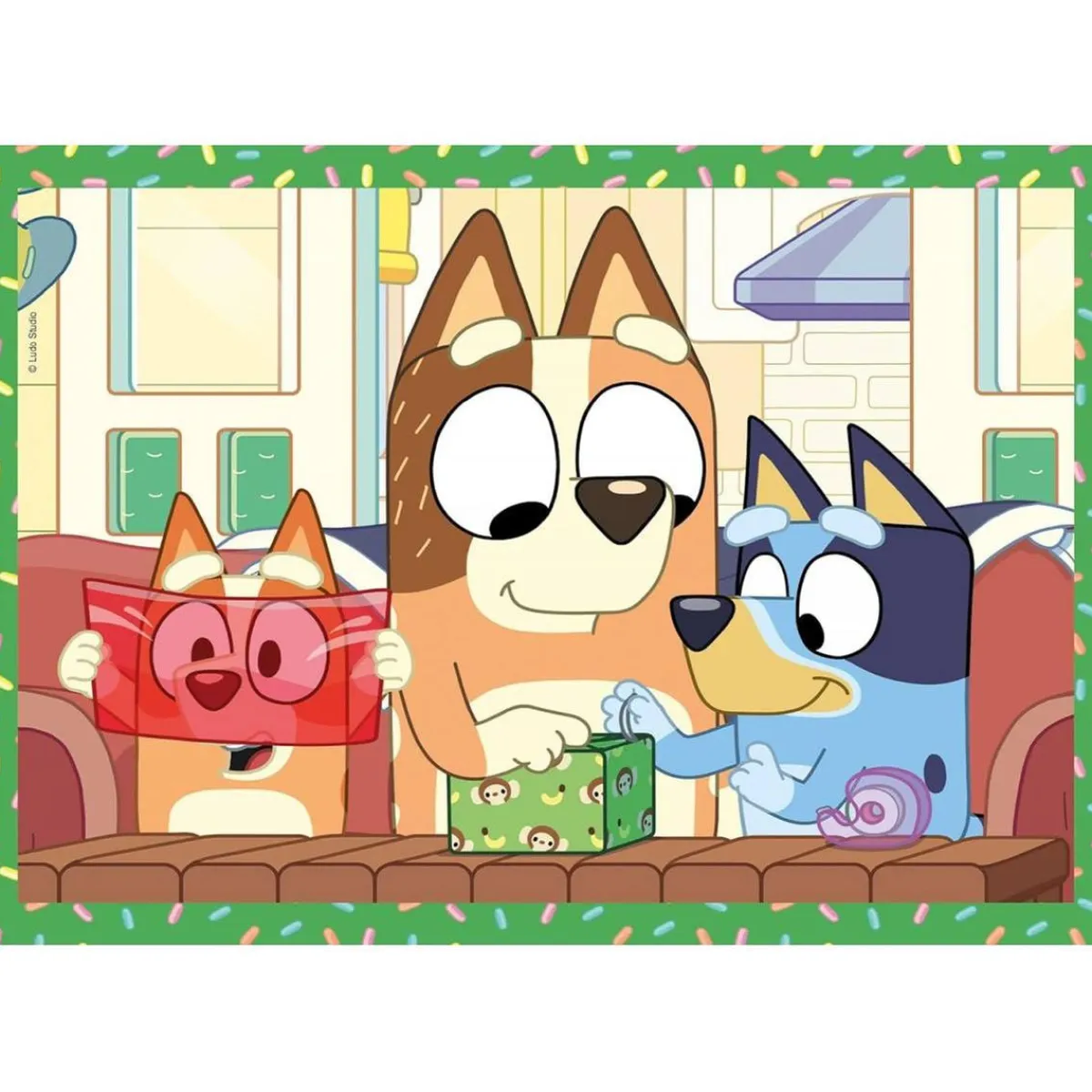 CLEMENTONI Juegos Y Puzzles*- Puzzles progresivos 4 en 1 - Bluey