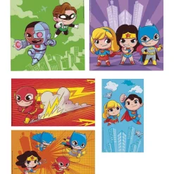 CLEMENTONI Juegos Y Puzzles*- Puzzles progresivos de superhéroes DC Comics, 10 en 1, multicolor, tamaño medium ㅤ