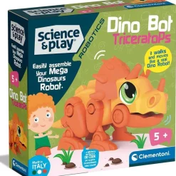 CLEMENTONI Steam*- Robot Dino Triceratops para aprender robótica infantil y montaje ㅤ