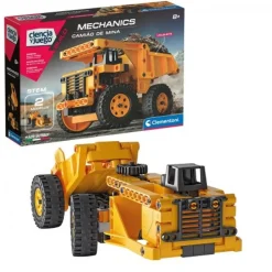 CLEMENTONI Steam*- Set de construcción Mechanics Camión minero con instrucciones en App ㅤ