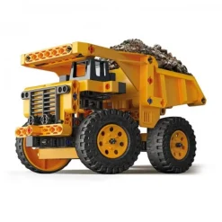 CLEMENTONI Steam*- Set de construcción Mechanics Camión minero con instrucciones en App ㅤ