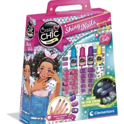 CLEMENTONI Estilo De Vida*- Set de uñas brillantes Crazy Chic en la oscuridad