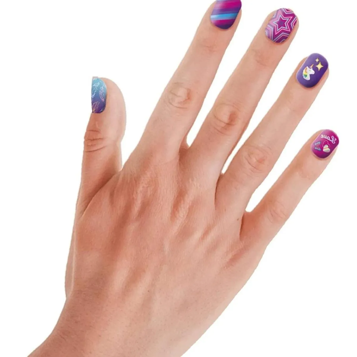 CLEMENTONI Estilo De Vida*- Set de uñas brillantes Crazy Chic en la oscuridad