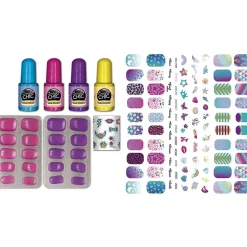 CLEMENTONI Estilo De Vida*- Set de uñas brillantes Crazy Chic en la oscuridad