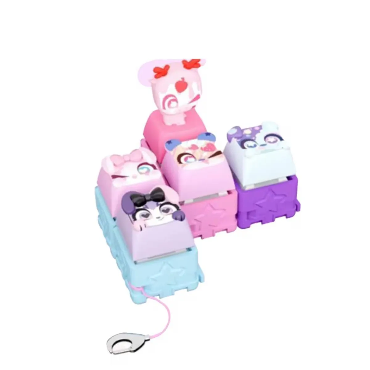 BIZAK Coleccionables Y Mini Mundos*Clickeez - Multi Pack 5 teclas Clickeez (Varios modelos)