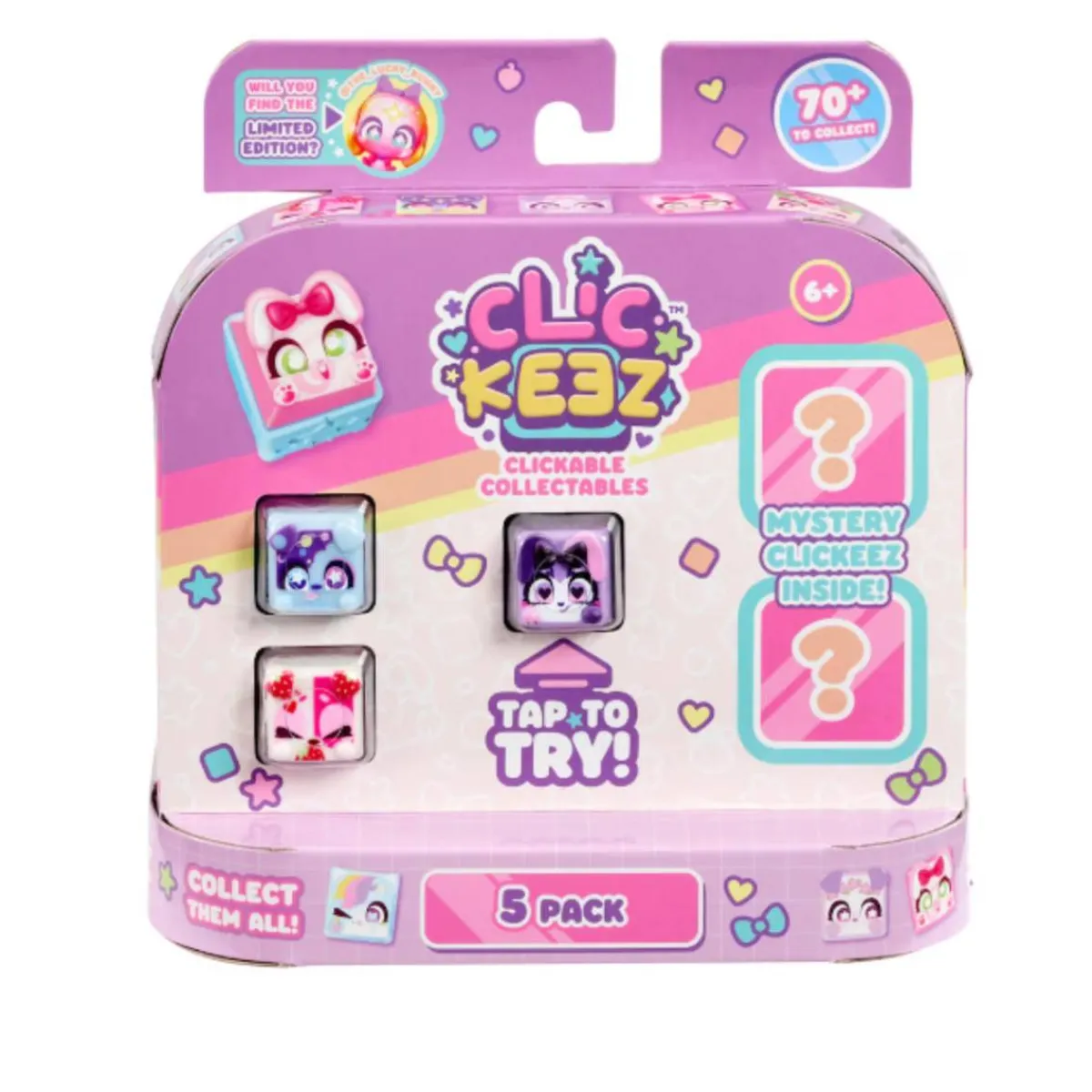 BIZAK Coleccionables Y Mini Mundos*Clickeez - Multi Pack 5 teclas Clickeez (Varios modelos)