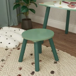 AIYAPLAY Estilo De Vida*Conjunto de mesa y silla con estante integrado Verde