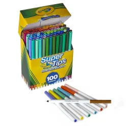 CRAYOLA Arte Y Manualidades*- 100 rotuladores lavables con super punta