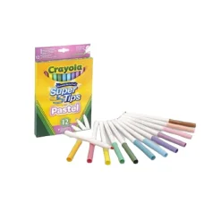 CRAYOLA Arte Y Manualidades*- 12 Rotuladores Super punta lavables Pastel