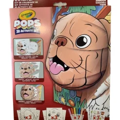 CRAYOLA Arte Y Manualidades*- Juego de colorear y construir obras de arte tridimensionales con tema de animales domésticos