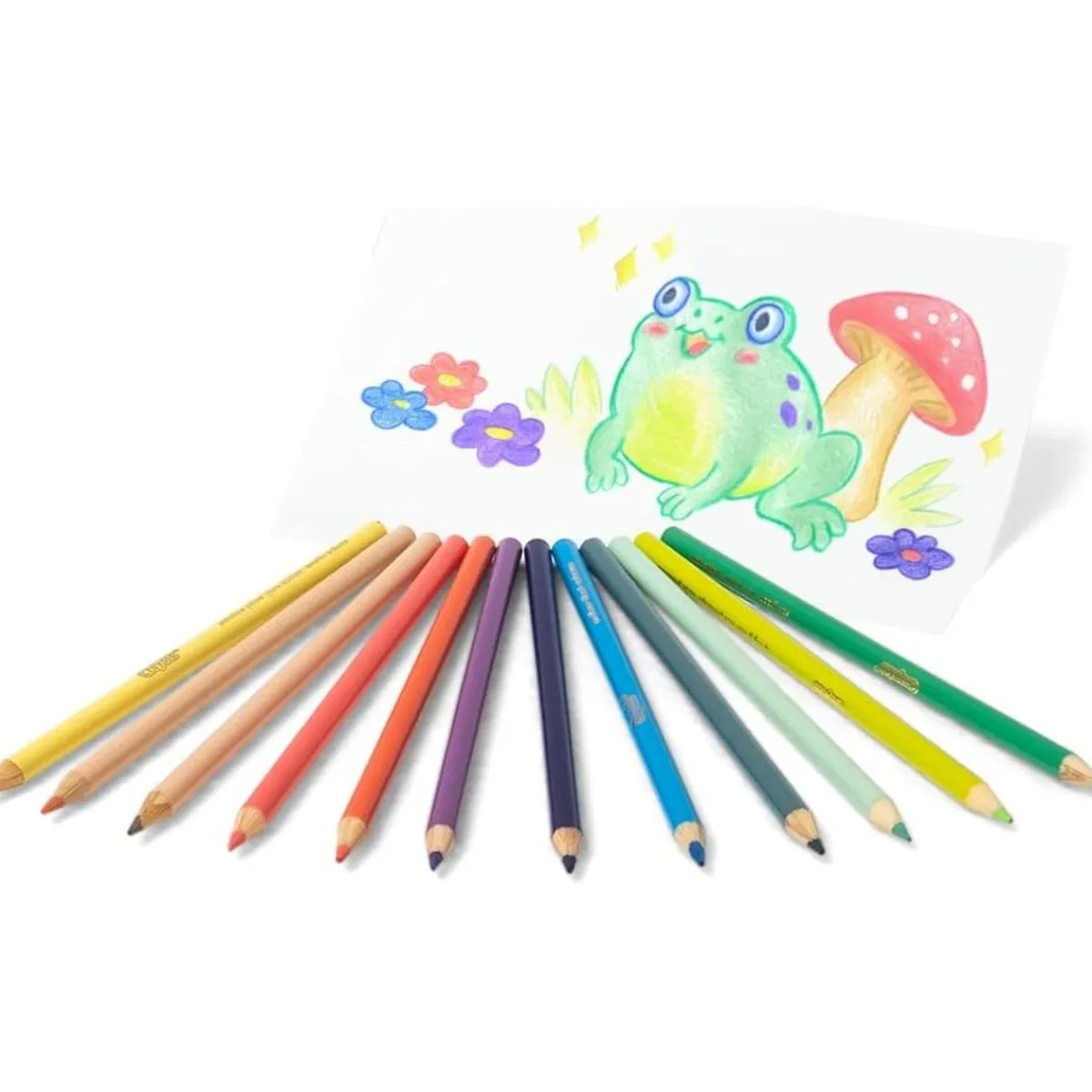 CRAYOLA Arte Y Manualidades*- Lápices de colores pastel de dibujo, caja de 12 colores ㅤ
